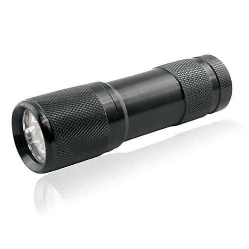 

D9C-1AUV-1-0-1 Black Light Flashlights / Torch Waterproof 400 lm LED 5mm Lamp 9 Emitters 1 Mode Waterproof Ultraviolet Light Camping / Hiking / Caving Everyday Use Hunting Black / Aluminum Alloy
