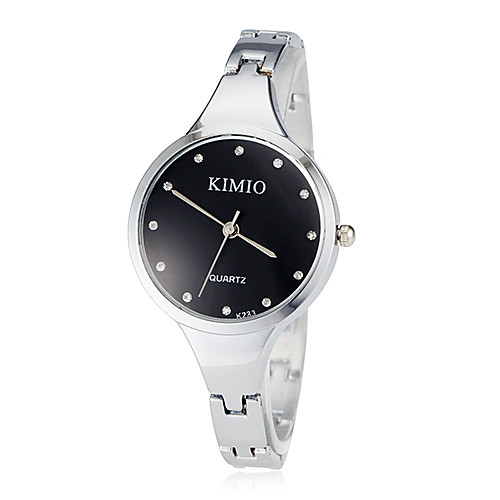 

Women's Ladies Wrist Watch Quartz Stainless Steel Silver Casual Watch Analog Bangle Fashion - White Black
