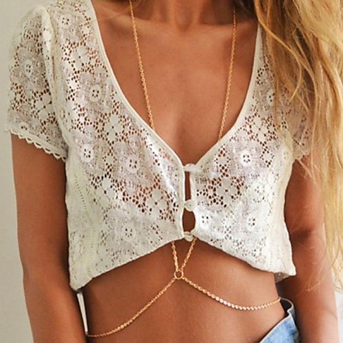 

Body Chain Ladies European Fashion Women's Body Jewelry For Special Occasion Birthday Alloy Screen Color