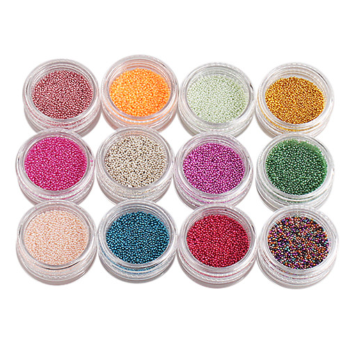 

12 color small nail ball beads nail art decoraitons