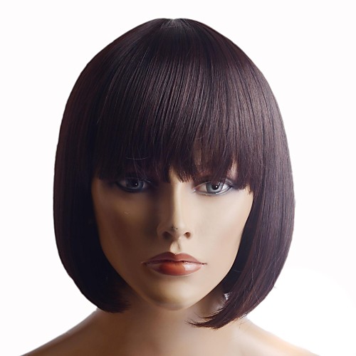 

Capless Extra Short High Quality Synthetic Natural Look Black Straight Hair Wig
