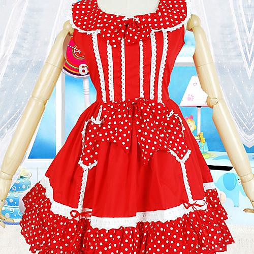 

Sweet Lolita Dress Women's Dress Cosplay Sleeveless Short Length Costumes