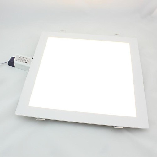 

zdm 1pc 24w 1950lm квадратная плоская светодиодная панель light lampultra-thin led утопленный потолочный свет холодный белый / теплый белый ac85-265v отверстие для крепления 285 285 мм