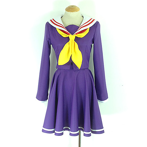 

Inspired by No Game No Life Shiro / Schoolgirls Anime Cosplay Costumes Japanese Cosplay Suits / School Uniforms Solid Colored Long Sleeve Cravat / Coat / Dress For Men's / Women's