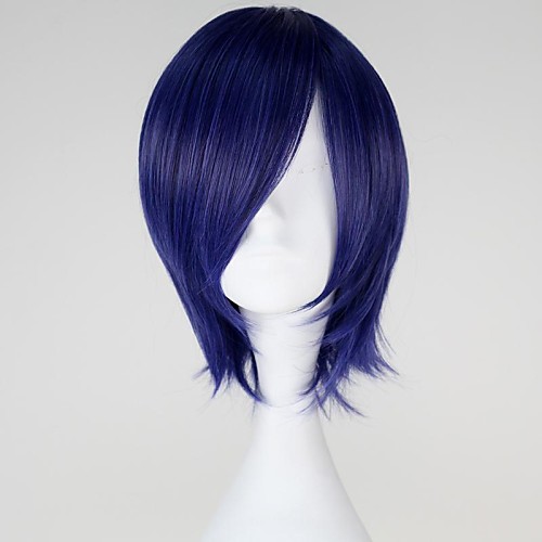 

Tokyo Ghoul Kirishima Touka Cosplay Wigs Women's 12 inch Heat Resistant Fiber Purple Anime