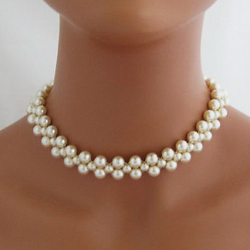 

Струнные ожерелья Искусственный жемчуг Белый Ожерелье Бижутерия Назначение Свадьба Для вечеринок Повседневные