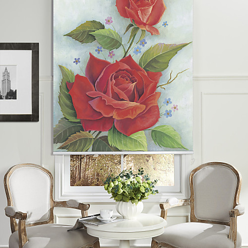 

Country Graceful Blooming Rose Roller Shade