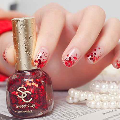 

SweetCity Pro-environment Sequins Nail Polish NO.168-188(Assorted Color)
