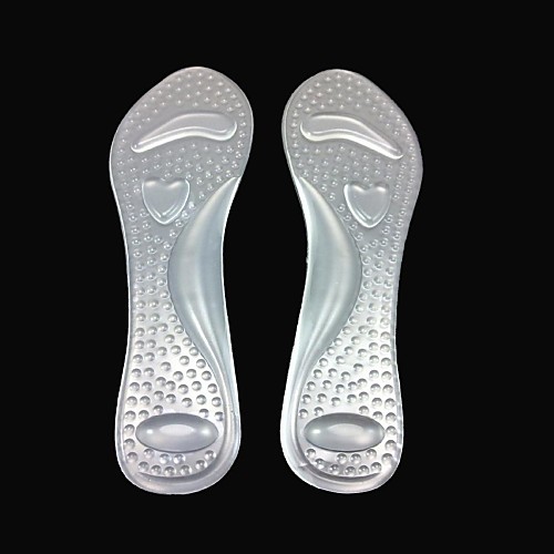 

2pcs Silicon Insole & Inserts Women's All Seasons Casual Clear