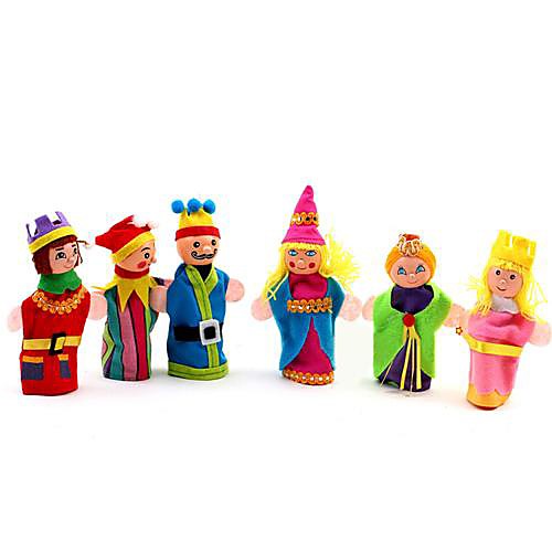 

6pcs Family People Cloth Finger Puppet Toys(Random Pattern)