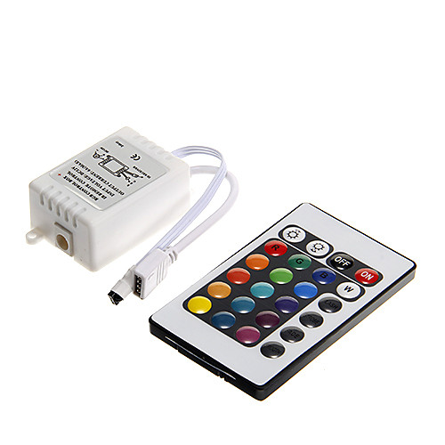 

zdm 1pc dc 12v 24 клавишная панель с дистанционным управлением с пультом управления для 3528 5050 smd rgb led strip lights
