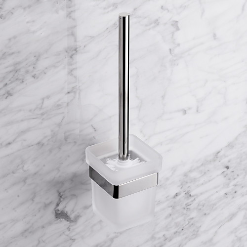 

Contemporary Quadrate Stainless Steel Toilet Brush Holder