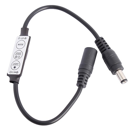 

мини контроллер кабель для одного цвета 5050 3258 SMD светодиодные ленты света (DC12-24V)