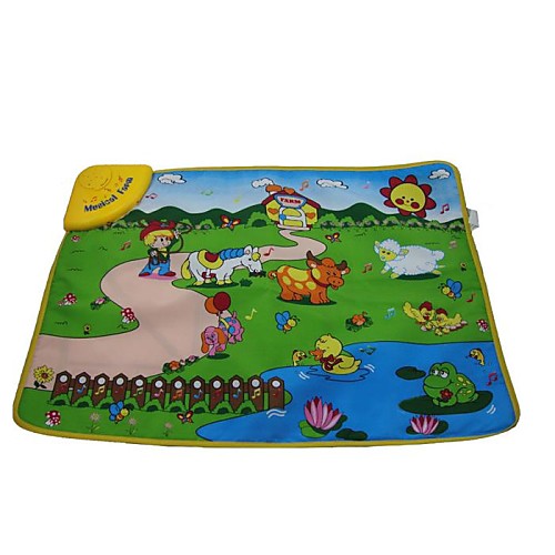 

70x49 baby music and animal farm cushion