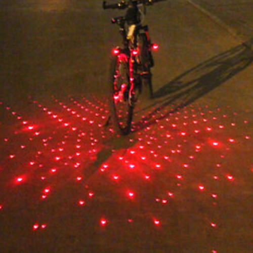 фото Лазер светодиодная лампа велосипедные фары бар ограничительные огни задняя подсветка на велосипед огни безопасности горные велосипеды велоспорт велоспорт / ipx-4 Lightinthebox