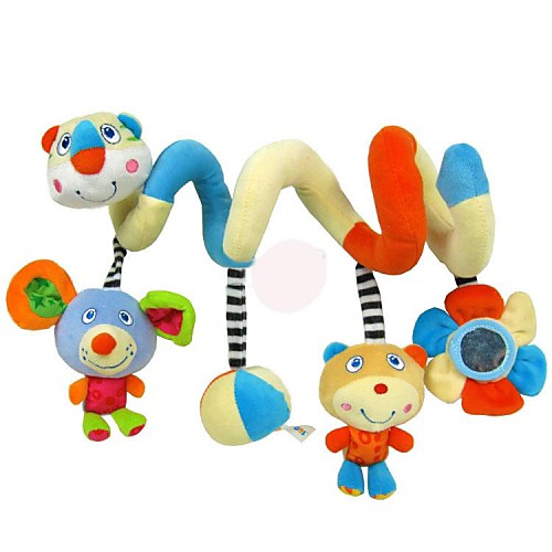 

Babyfans ™ Baby Cute Animal Pattern Plush Rattles Hanging Around The Bed Toys