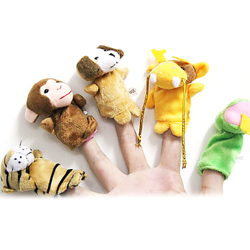 фото Пальцевые куклы марионетки милый стиль оригинальные милый мультяшная тематика текстильный плюш девочки игрушки подарок 12 pcs lightinthebox
