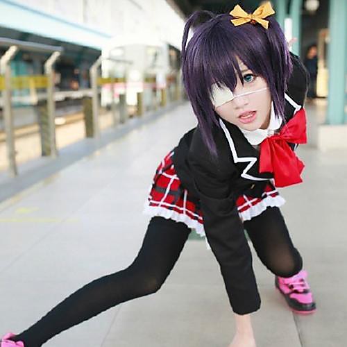 

Cosplay Rikka Takanashi Cosplay Wigs Women's 14 inch Heat Resistant Fiber Anime