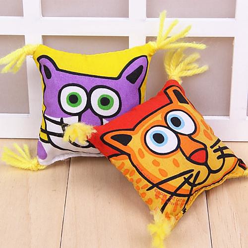 

Cat Pattern Square Pillow Shaped Toys for Pet Dogs