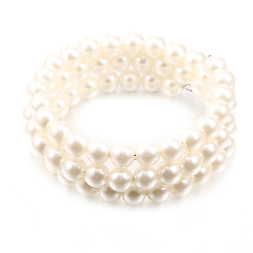 

Women's Bead Bracelet Cheap Unique Design Fashion Pearl Bracelet Jewelry White For Party Daily Casual