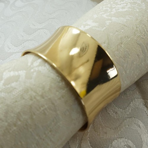 

Alloy Napkin Ring Patterned Eco-friendly Table Decorations 12 pcs