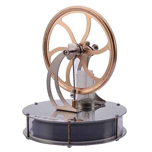 

LJKGDQ Stirling Machine Engine Motor Model Science & Exploration Set Fun Aluminium Kid's Boys' Girls' Toy Gift