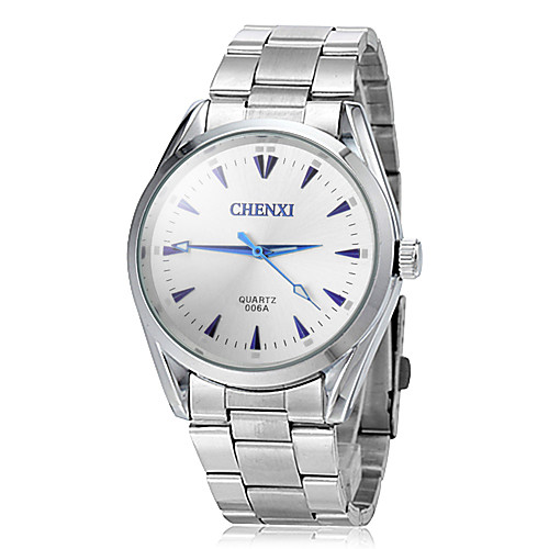 

JUBAOLI Муж. Наручные часы Кварцевый Нержавеющая сталь Серебристый металл Повседневные часы Аналоговый Кулоны Нарядные часы - Черный Серебряный Один год Срок службы батареи / SSUO LR626