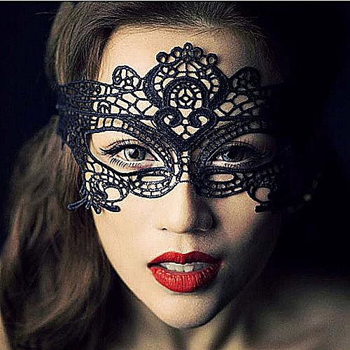 

Lace Mask Masquerade Mask Halloween Mask Inspired by Carnival Black Halloween Men's Women's