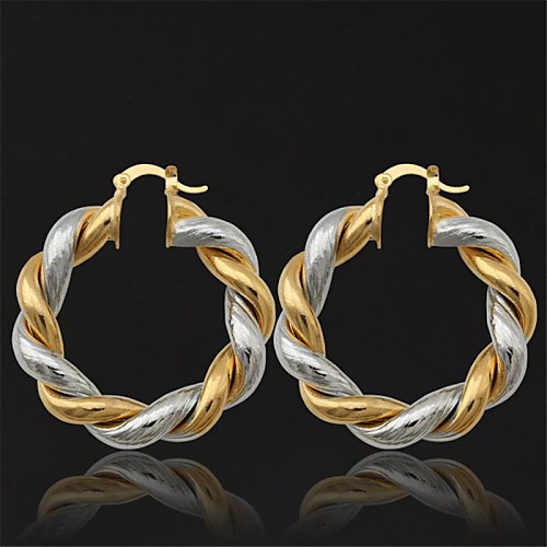 

Women's Drop Earrings Hoop Earrings Machete Ladies Platinum Plated Gold Plated Earrings Jewelry Golden For Wedding Party Daily Casual Sports