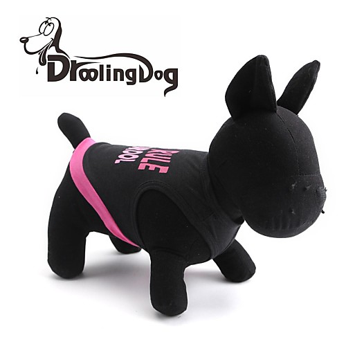 

Cat Dog Shirt / T-Shirt Dog Clothes Letter & Number Black Cotton Costume For Spring & Fall