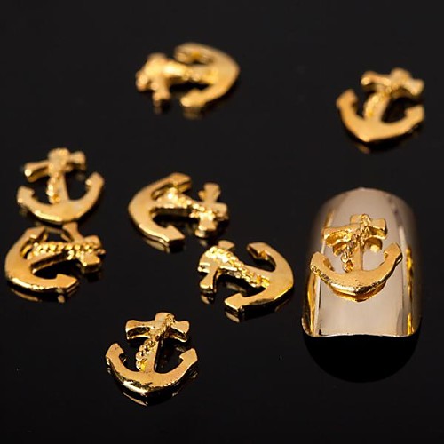 

50 pcs Metal Lovely Flower Abstract Cartoon Nail Jewelry for Finger Toe