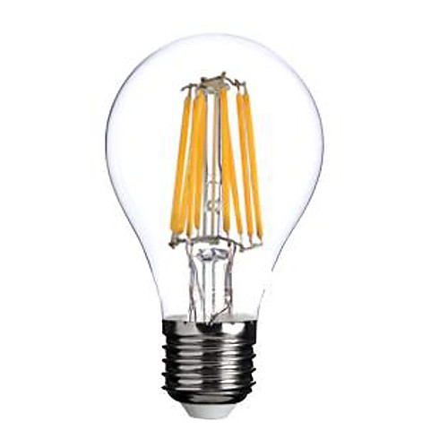 

1шт LED лампы накаливания 800 lm E26 / E27 A60(A19) 8 Светодиодные бусины COB Тёплый белый 220-240 V / RoHs