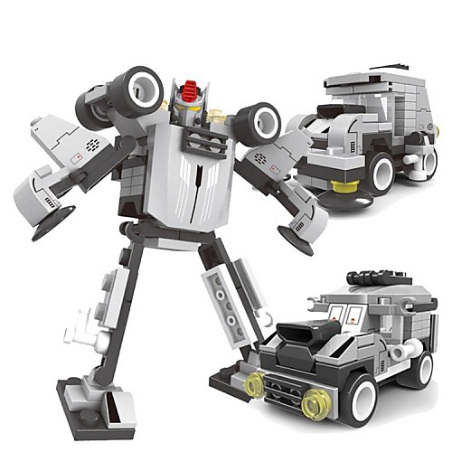 

3 в 1 DIY строительные блоки игрушки развивающие кирпичи модель роботы трансформации разведчик для детей (91pcs)