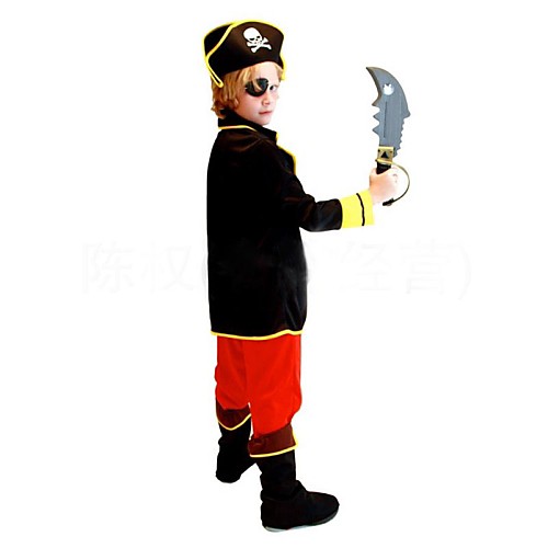 фото Пираты косплэй kостюмы детские хэллоуин карнавал день детей фестиваль / праздник полиэстер карнавальные костюмы пэчворк / туфли / шапки Lightinthebox