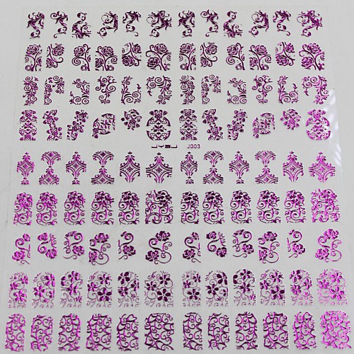 

1 pcs 3D Nail Stickers nail art Manicure Pedicure Flower / Fashion Daily
