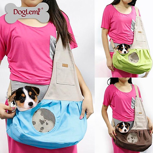 фото Кошка собака переезд и перевозные рюкзаки сумка ткань животные корзины компактность дышащий зеленый синий розовый Lightinthebox