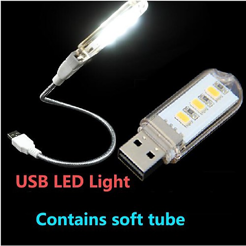 

1шт LED Night Light Светодиодная подсветка для чтения USB Декоративная 220.0