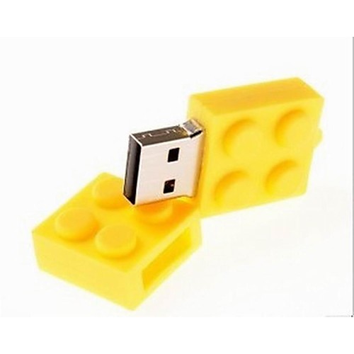 

2GB флешка диск USB USB 2.0 пластик Компактный размер brick, Желтый