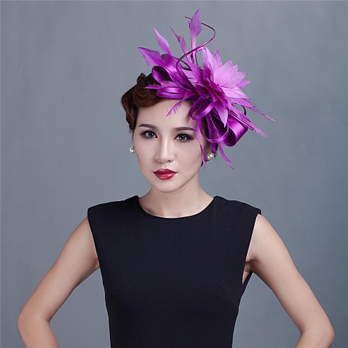 

Перья / Satin Fascinators / Головные уборы с Цветы 1шт Свадьба / Особые случаи / Повседневные Заставка