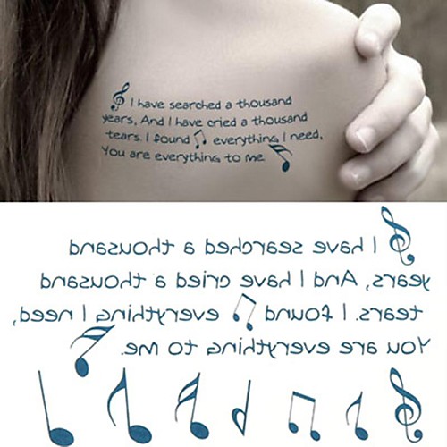 

1 pcs Temporary Tattoos brachium / Wrist / Ankle Water-Transfer Sticker Tattoo Stickers