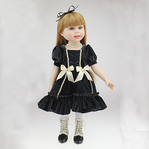 

18 Princess Doll Girl Doll Reborn Baby Doll Toys Handmade Child Safe Newborn lifelike Non Toxic Silicone Vinyl Pieces
