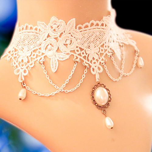 

Party/Casual Alloy/Imitation Pearl/Fabric Choker