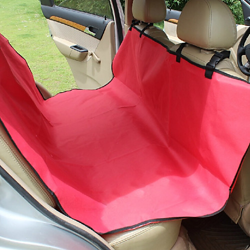 фото Собака чехол для сидения автомобиля ткань животные коврики и подушки однотонный водонепроницаемость компактность складной красный синий полоса Lightinthebox
