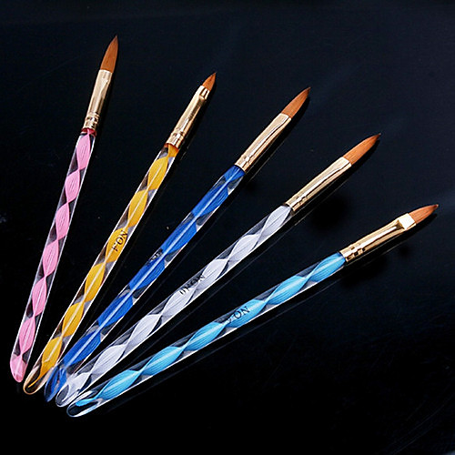 

5pcs Synthetic Hair / Plastic Nail Acrylic Brush For Acrylic Brush Novelty nail art Manicure Pedicure Classic / Cute Daily