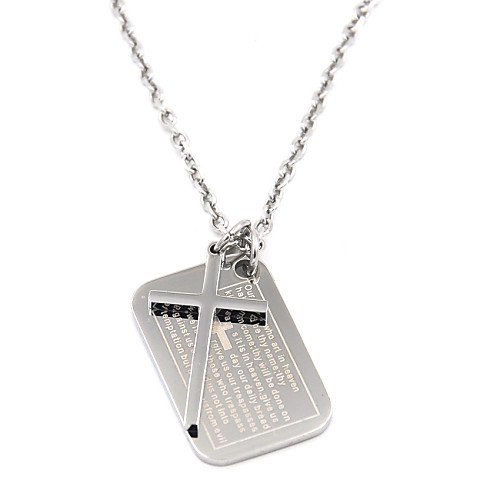 

Pendant Cross Ladies Personalized Stainless Steel Brooch Jewelry Silver For Daily