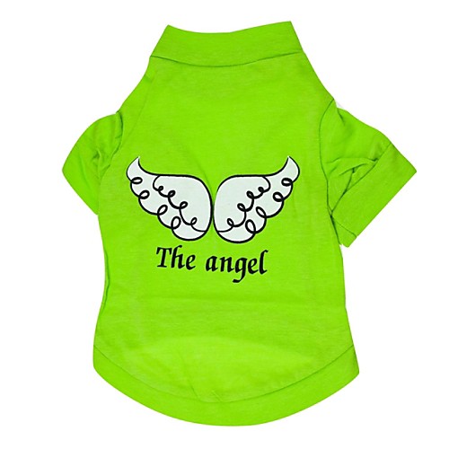 

Cat Dog Shirt / T-Shirt Dog Clothes Cosplay Angel & Devil Purple Red Green Blue Costume For Pets