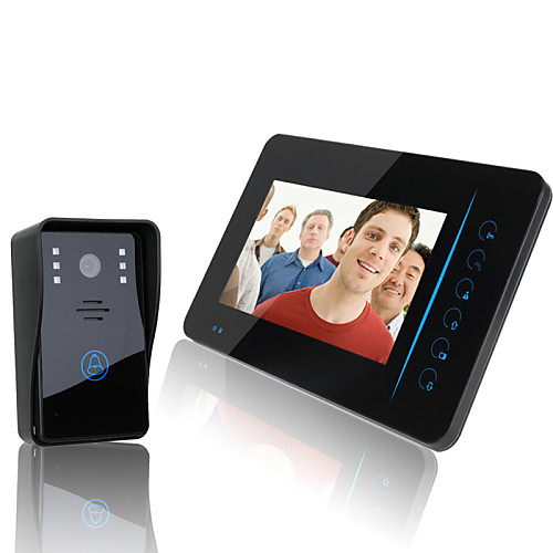 

Ennio 2.4g 7 ""tft беспроводной видео домофон домофон домофон домашний монитор камеры безопасности dvr