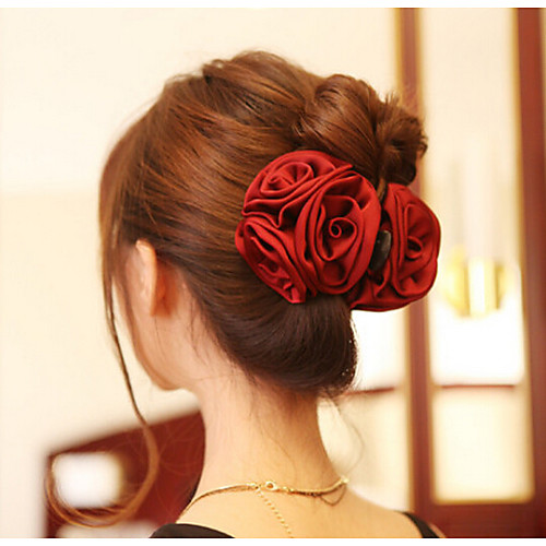 

Women's Imitation Pearl Fabric Alloy Hair Claws Wedding Party