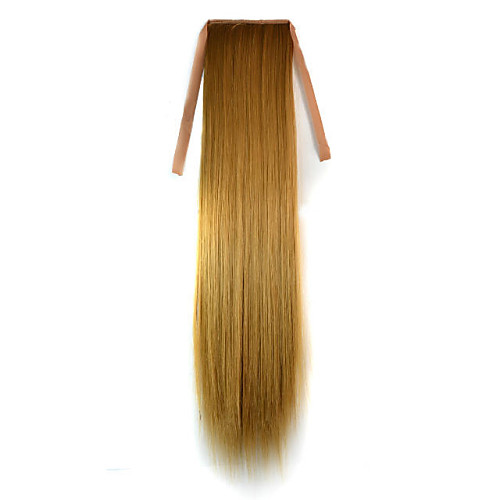 

Клубничный блонд (#27) синтетический Хвостик Прямые Micro Ring Hair Extensions Хвостик 22inch грамм Средний (90г-120г) Количество