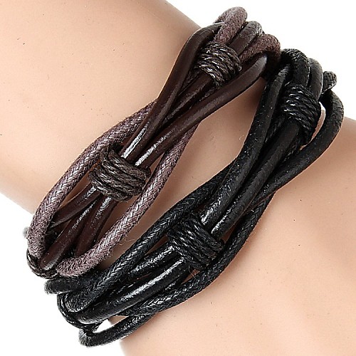 

Vintage/Casual Fashion Twist Leather Bracelet